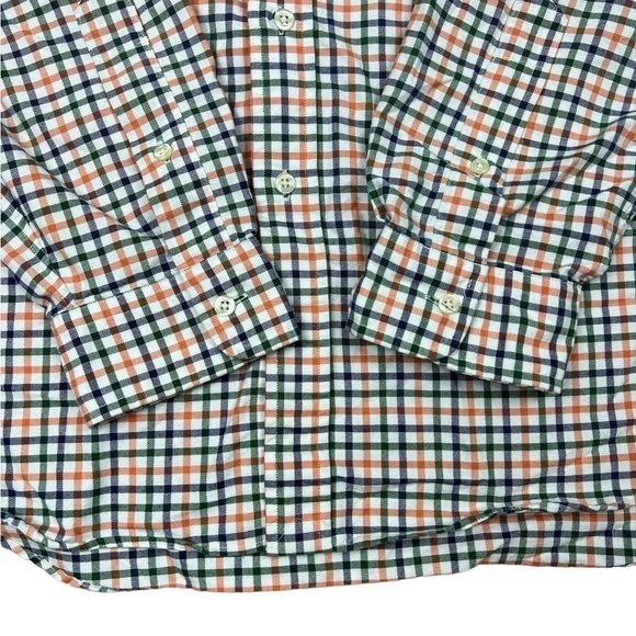 Ralph Lauren Dress Shirt Long Sleeve Button Down Mens Large 100% Cotton Checker - Picture 4 of 11
